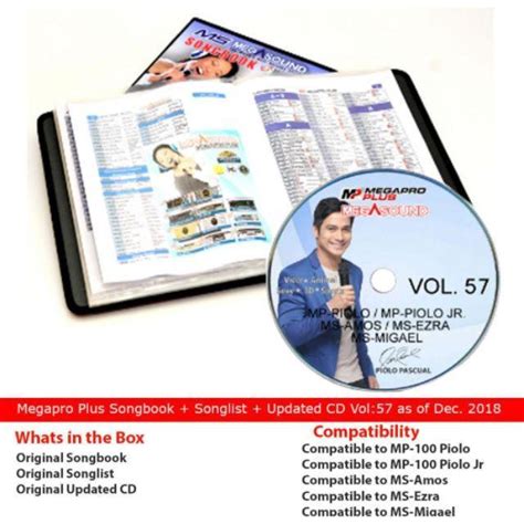 Megapro Plus Songbook with full Songlist & Updated CD vol.77.